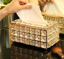 Load image into Gallery viewer, Shiny Rhinestone Tissue, Napkin Box and Paper Rack for Office Table