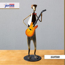 Load image into Gallery viewer, Metal Sculpture Rock Band Trumpet Playing Figurine Pop