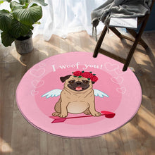 Load image into Gallery viewer, Bulldog Round Area Rug