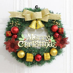 Christmas Door Wreath Snowflake Bell Decor