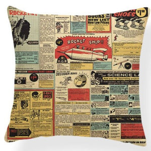 Vintage Nostalgia Chic Design Cushion Cover
