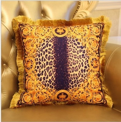 European Gold Velvet Cushions Cover