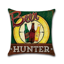 Load image into Gallery viewer, Sofa Beer Retro Style Cushion Cover Pillowcase