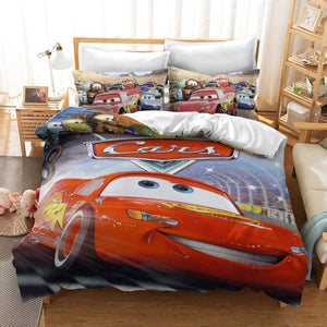 Lightning McQueen Car Quilt Cover Set