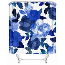 Load image into Gallery viewer, Watercolor Floral Design Shower Curtain