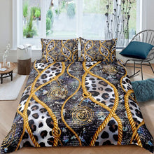 Load image into Gallery viewer, Luxury Home Textiles 3D Golden Quilt Cover Set-jaydeebedding