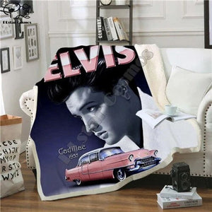 Elvis Presley 3D Fleece Throw Blanket