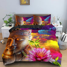 Load image into Gallery viewer, 3D Buddha Mandala Quilt Cover Set 