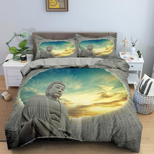 Load image into Gallery viewer, 3D Buddha Mandala Quilt Cover Set