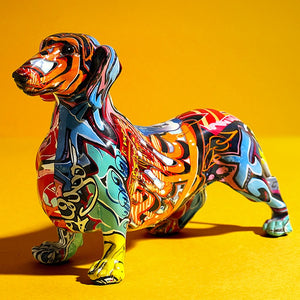 CreaColourful Dachshund Dog Figure-Stylepop