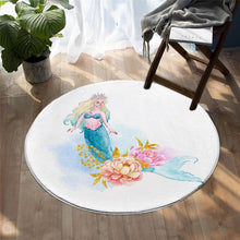 Load image into Gallery viewer, Mermaid Round Area Rug