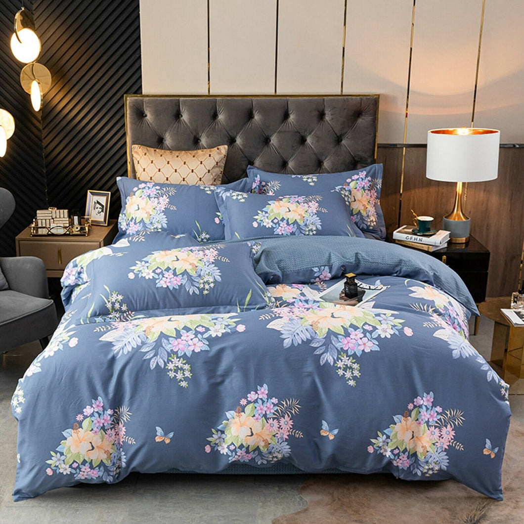 100%Cotton Floral Quilt Set