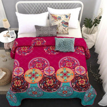 Load image into Gallery viewer, Mandala Oriental Bohemian Queen King Size Bedspread Coverlet 