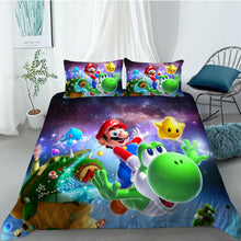 Load image into Gallery viewer, Super Mario Galaxy Quilt Cover Set
