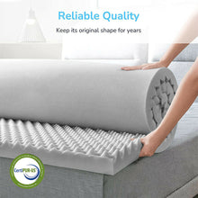 Load image into Gallery viewer, 7 Zone 5/8CM Memory Foam Mattress Topper Underlay Bamboo Charcoal Queen All Size