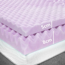 Load image into Gallery viewer, Memory Foam Mattress Topper 7 Zone COOL GEL Queen King Double Single Size 5/8cm