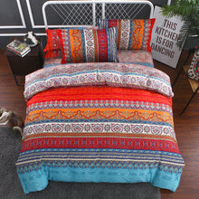 Load image into Gallery viewer, Striped Mandala Quilt Cover Set 