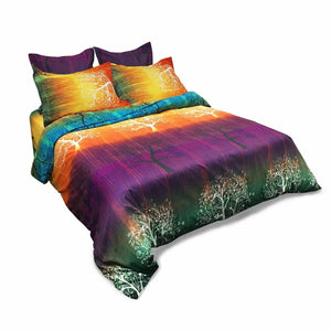 Rainbow Tree Quilt Cover Set