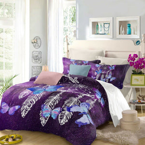  Purple Dream Catcher Quilt Cover Set 