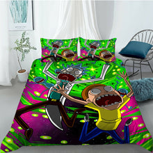 Load image into Gallery viewer, Rick and Morty Quilt Cover Set
