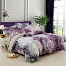 Load image into Gallery viewer, Purple Mandala Quilt Cover Set