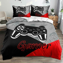 Load image into Gallery viewer, Gamer Gamepad Quilt Cover Set