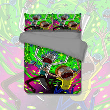 Load image into Gallery viewer, Rick and Morty Quilt Cover Set