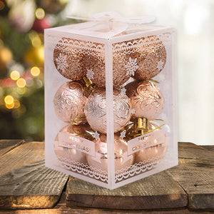 12pcs (Champagne) Christmas Balls Ornaments