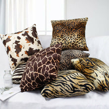 Load image into Gallery viewer, Leopard Tiger European Flannel Cushion Cover-jaydeebedding
