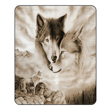 Load image into Gallery viewer, Grey-Wolf-Animal-Warm-Blanket.jpg