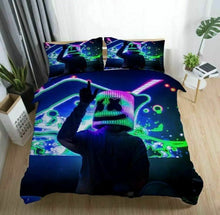 Load image into Gallery viewer, DJ Marshmello Mask Quilt Cover Set