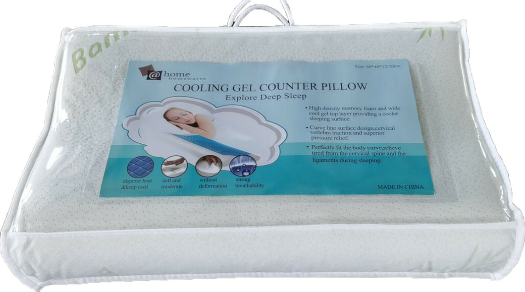 Deluxe Memory Foam Pillow with Cooling Gel