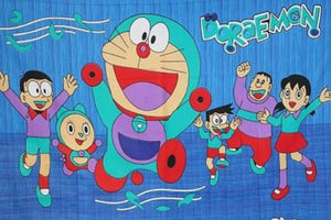 Doraemon Queen Size Cotton Bed Sheet Set -jaydeebedding