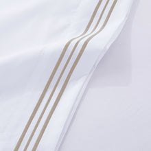 Load image into Gallery viewer, Embroidered Stripe Sheet Sets Bed Flat Fitted Sheet Pillowcase