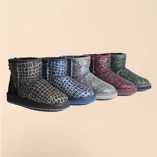 Women's Glitter UGG Boots Australian Sheepskin Wool