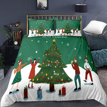 Load image into Gallery viewer, 3D Cheery Christmas Quilt Cover  Set