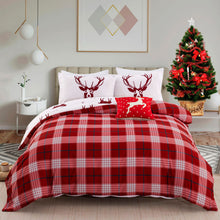 Load image into Gallery viewer, Multicolored Christmas Soft Doona Quilt Cover Set