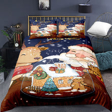 Load image into Gallery viewer, 3D Cheery Christmas Quilt Cover  Set