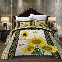 Load image into Gallery viewer, Floral Quilt Doona Duvet Cover Set Single/Double/Queen/King Wine Red Bedding Set