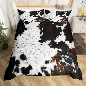 Cow Fur Print Quilt Cover Set