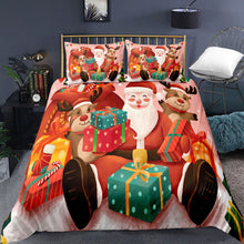 Load image into Gallery viewer, 3D Cheery Christmas Quilt Cover  Set