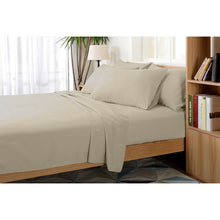 Load image into Gallery viewer, 1000 TC Queen Cream Ultra Soft Bed Sheet Set