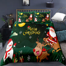Load image into Gallery viewer, 3D Cheery Christmas Quilt Cover  Set
