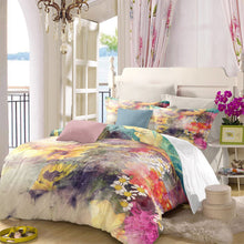 Load image into Gallery viewer, Floral Doona Duvet Quilt Cover Set SIngle Double Queen King Size Bed Pillowcase