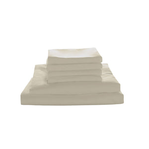 1000 TC Queen Cream Ultra Soft Bed Sheet Set