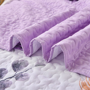 Florals Quilt Coverlet Patchwork Bedspread Comforter Sets Queen Size Pillowcases