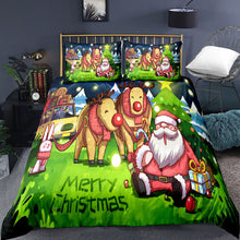 Load image into Gallery viewer, 3D Cheery Christmas Quilt Cover  Set