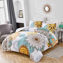 Load image into Gallery viewer, Mandala Florals Comforter Set Quilt Doona Duvet Bedding Set Queen King Size