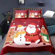 Load image into Gallery viewer, 3D Cheery Christmas Quilt Cover  Set