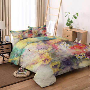 Floral Doona Duvet Quilt Cover Set SIngle Double Queen King Size Bed Pillowcase